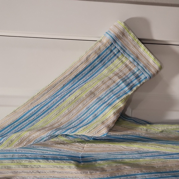 KIM ROGERS WOMAN BUTTON UP MULTI COLOR PIN STRIP 3/4 LENGTH SLEEVES SIZE 20W - Picture 3 of 5